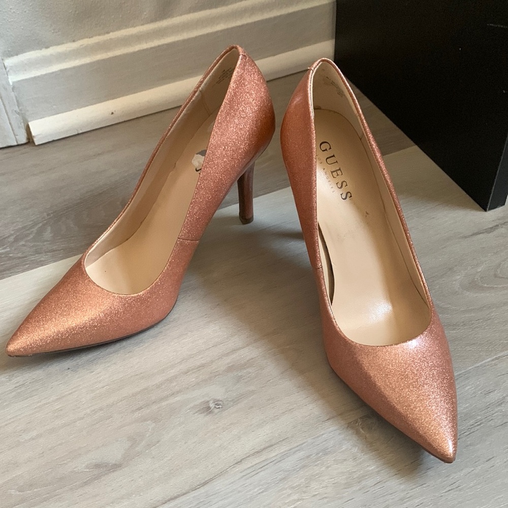Rose Gold heels GUESS